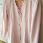 Pitkänmallinen vaaleanpunainen Jakku / Blazer - koko XS - pikkukuva 5