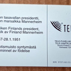 Marsalkka presidentti Mannerheim puhelinkortti - pikkukuva 2
