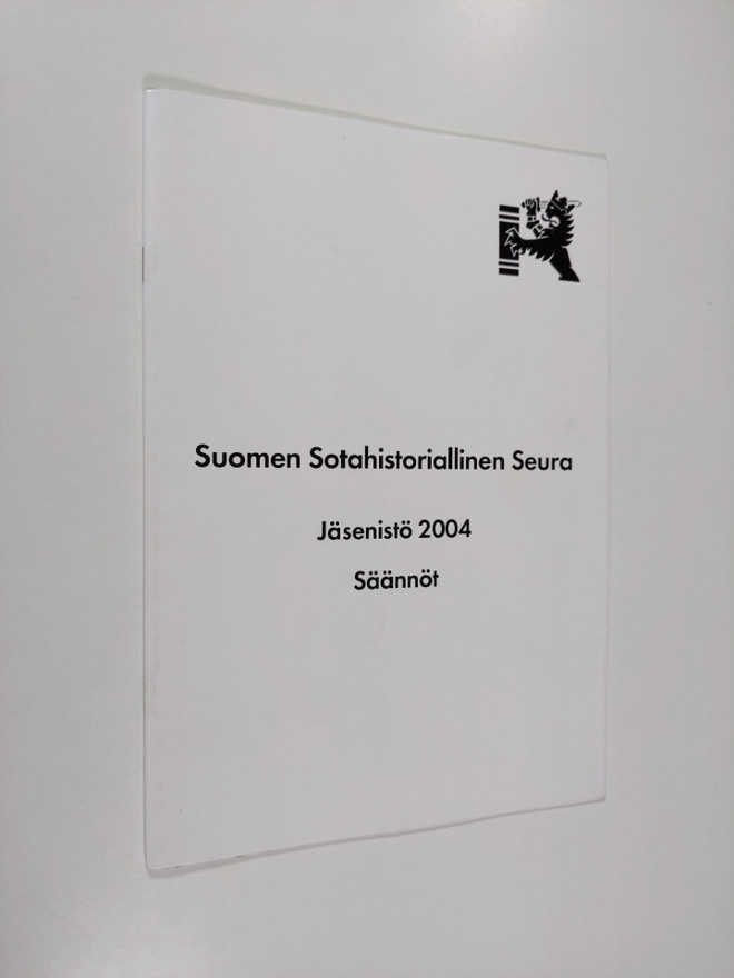 Suomen sotahistoriallinen seura : Jäsenistö 2004 : Säännöt