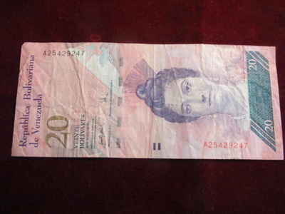 20 bolivares 2007. Venezuela
