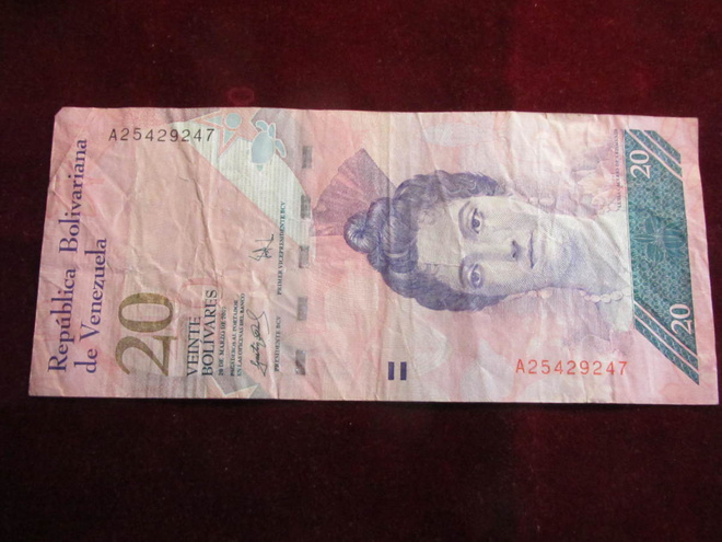 20 bolivares 2007. Venezuela