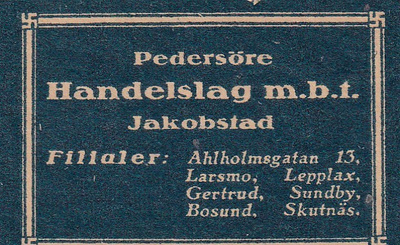 Jakobstad, Pedersöre Handelslag m-b-t-   s6/2