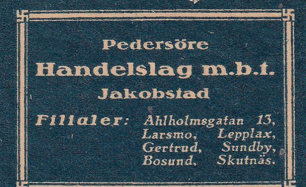 Jakobstad, Pedersöre Handelslag m-b-t-   s6/2