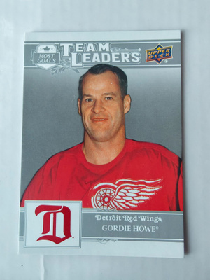 Gordie Howe 25-26 Detroit Red Wings Centennial Team Leaders