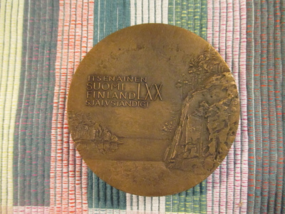 Itsenäinen Suomi LXX Mitali. Suomi 70 vuotta 1987.