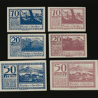 Itävalta Notgeld 2x10, 2x20, 2x50 Heller, Mondsee 1920 - pikkukuva 2
