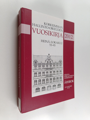Korkeimman hallinto-oikeuden vuosikirja 2012, heinä-lokak...