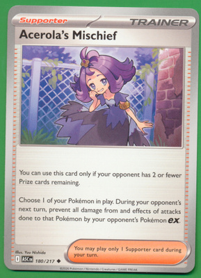 Pokémon Acerola's Mischief (ASC 180)