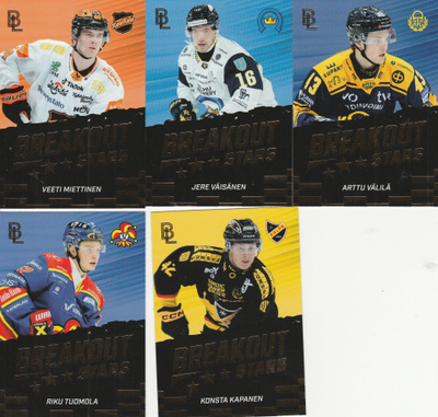 2026/27 Blueline Breakout Stars Gold / 200 kortteja 5e kpl