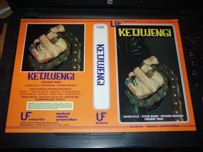 Vhs kansipaperi Fix -  KETJUJENGI - CRUISIN HIGH (Sis.pk:t)
