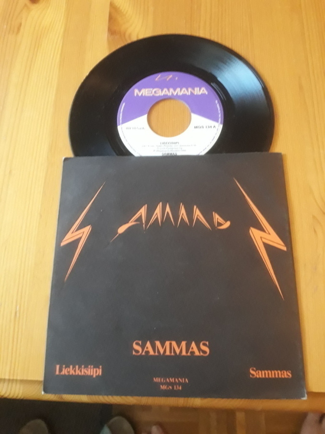 Sammas : Liekkisiipi 7" ps 1988 Veltto Virtanen Prog Rock