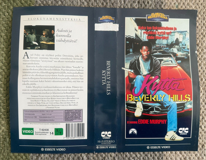 VHS KANSILEHTI : BEVERLY HILLS KYTTÄ / BEVERLY HILLS COP