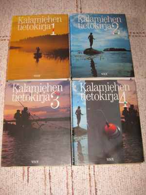 50 kirjaa (mm. Kalamiehen tietokirja 1-4)