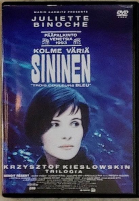 KOLME VÄRIÄ: SININEN – MINT Suomi-DVD 1993/200? - Kieslowski