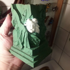 Meissen ? bisquit keramiikka art Deco pieni koristevaasi - pikkukuva 1