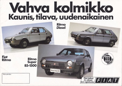 Fiat Ritmo -esite, 1981