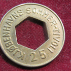 Kjöpenhavs Sommertivoli-poeltti token 25 öre Tanska-Denmark - pikkukuva 2