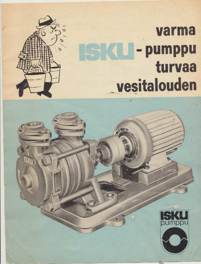 LOHJA ISKU vesipumpun vanha esite