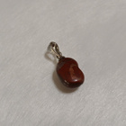 18k Valkokulta Gold plated Jasper kivi riipus - pikkukuva 1