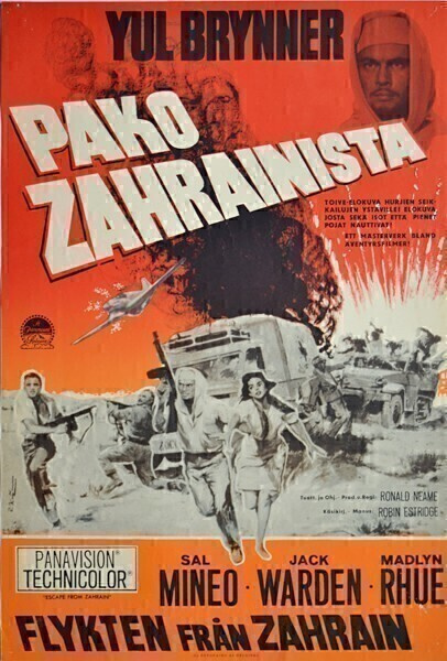 Elokuvajuliste: Pako Zahrainista (Yul Brynner)
