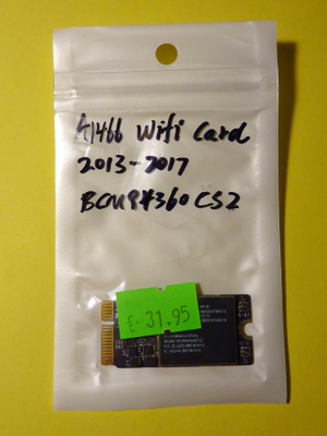 Apple MacBook Air 13" A1466 2013-2017 WiFi WLAN BT kortti