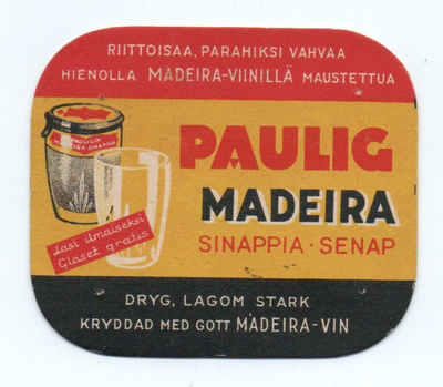 Katvilappu PAULIG MADEIRA SINAPPIA.