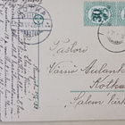A. Lindfors: Rantanäkymä, talaat, laituri, purjevene p. 1922 - pikkukuva 2