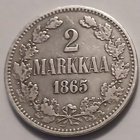 Hopea 2 markka vuodelta 1865. - pikkukuva 1