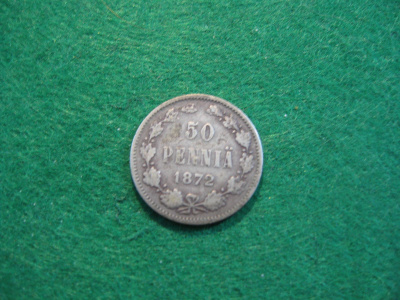 50 penniä 1872 - hopeaa