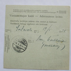 1928 Orusjärvi postiosoitus Sortavalaan - pikkukuva 2