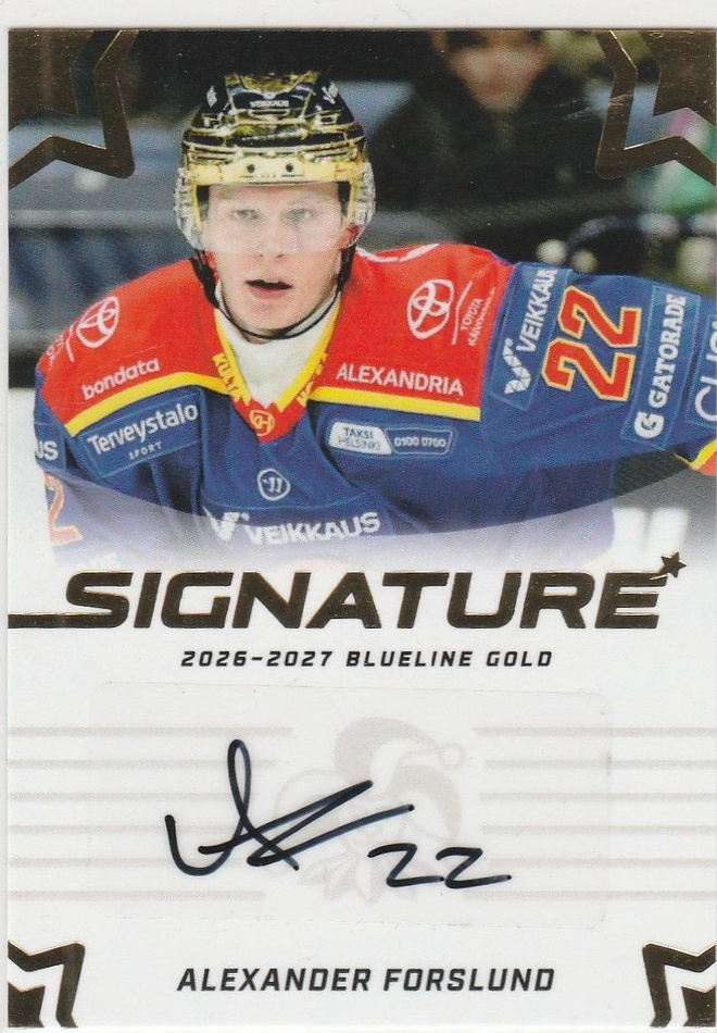 2026/27 Blueline Gold Signature Forslund , Jokerit/40
