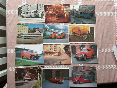 Raitiotievaunuja,autoja 19 korttia