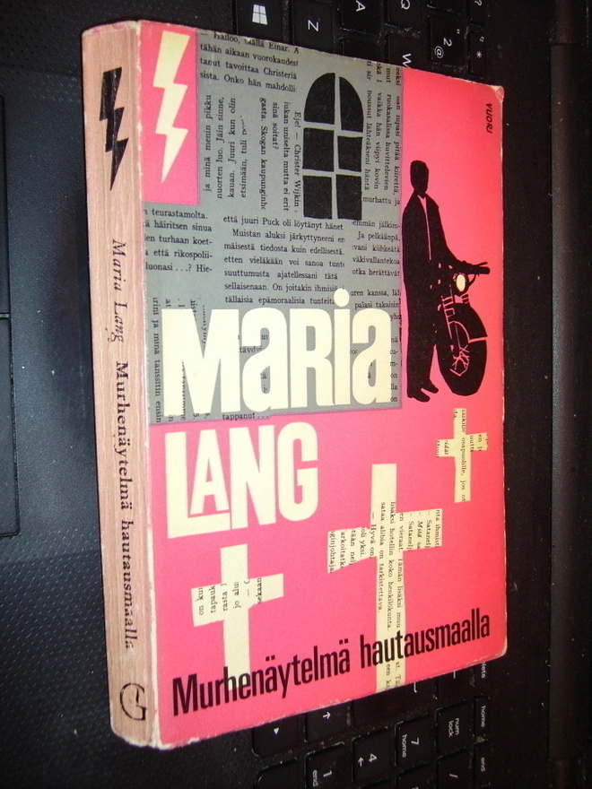 Maria Lang : Murhenäytelmä hautausmaalla (1 p. 1963) SIS.PK!