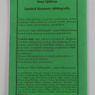 Simo Sjöblom : Dashiell Hammett -bibliografia 1955-1999 - pikkukuva 2