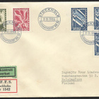Ruotsi - Telegrafverket 100v FDC 1953 R (Fac. 451-453) - pikkukuva 1