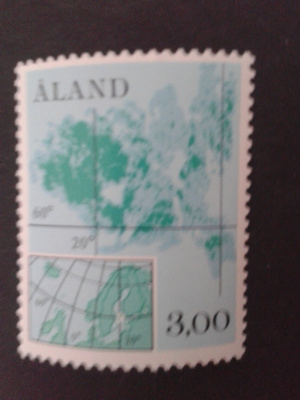 åland 1984 ahvenanmaan kartta**
