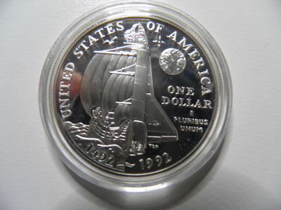 USA 1 hopeadollari v. 1992 Columbus