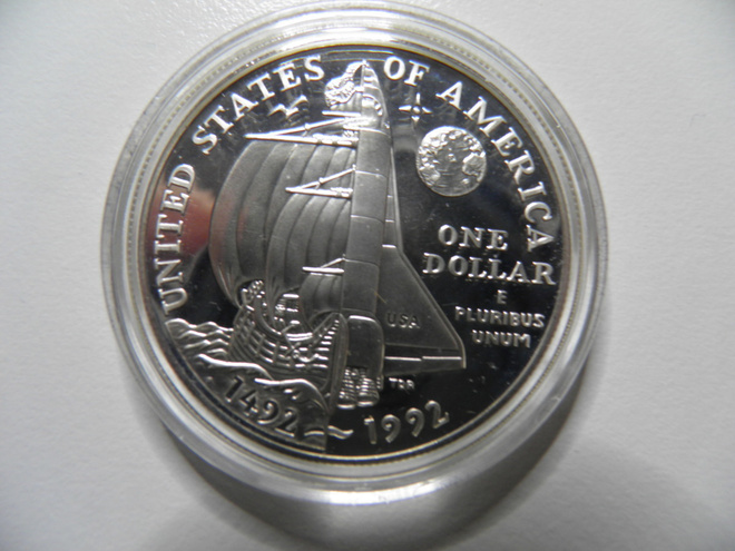 USA 1 hopeadollari v. 1992 Columbus
