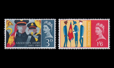 Iso-Britannia 388-9x ** Pelastusarmeija 100v (1965)