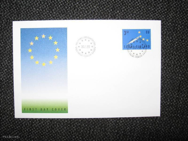 suomi*EU - ensipäiväkuori 30.1.1995