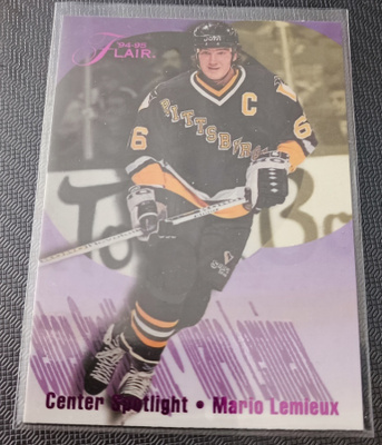 1994-95 Flair Center Spotlight #6 MARIO LEMIEUX
