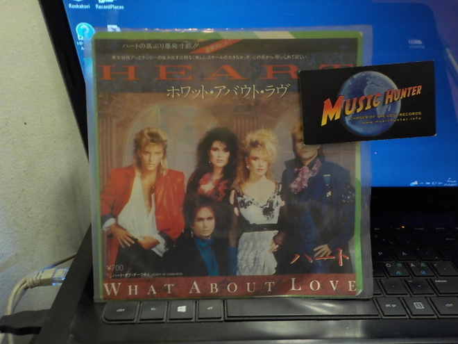 HEART - WHAT ABOUT LOVE 7" JAPAN EX-/EX-
