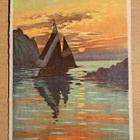 purjevene, auringonlasku, kulkenut, postitettu Viipuriin - pikkukuva 1