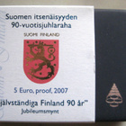 SUOMEN ITSENÄISYYS 90v.2007 juhlaraha Proof - pikkukuva 3
