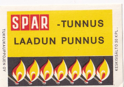 SPAR - tunnus laadun punnus   ,  b419