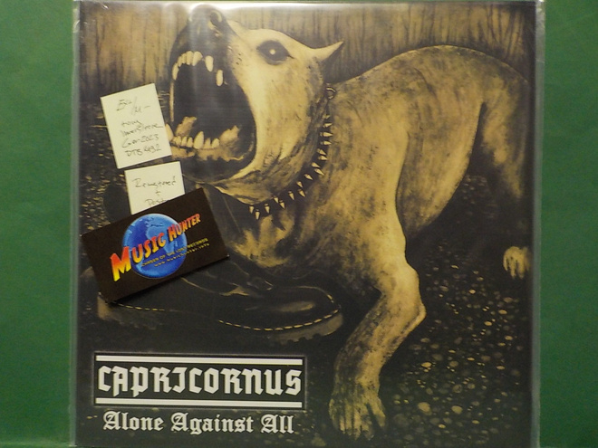 CAPRICORNUS - ALONE AGAINST ALL - GER -23 EX+/M- LP + POSTER
