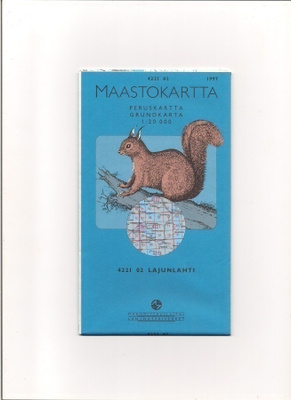 Maastokartta 1:20 000 Lajunlahti