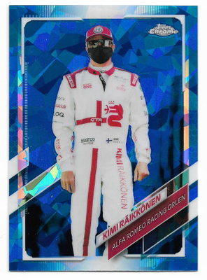 2021 Topps Chrome F1 Sapphire #34 Kimi Räikkönen