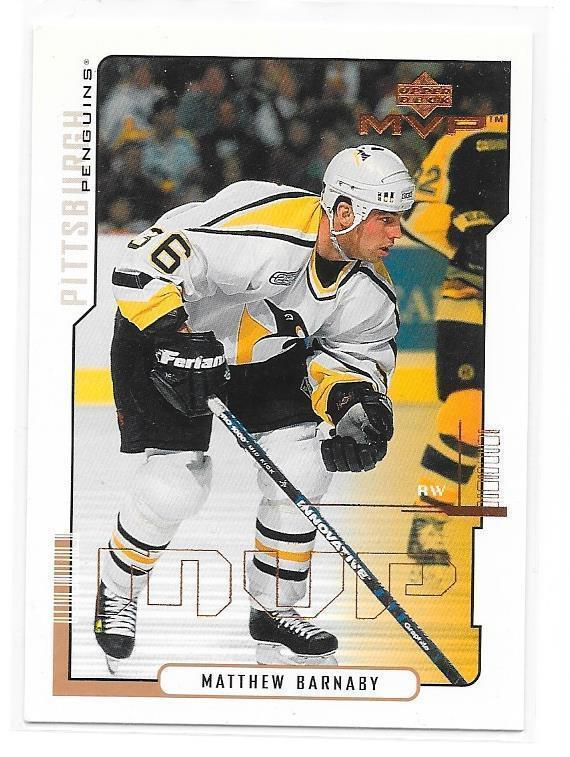 2000-01 Upper Deck MVP #146 Matthew Barnaby Pittsburgh gooni