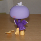 LITTLEST PET SHOP lila STRUTSI, LINTU #2099 + lapio - pikkukuva 3